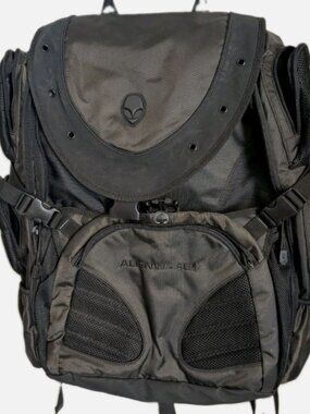 Alienware Deluxe Oversized Gaming 17.3" Laptop Backpack Black Heavy Duty Vintage